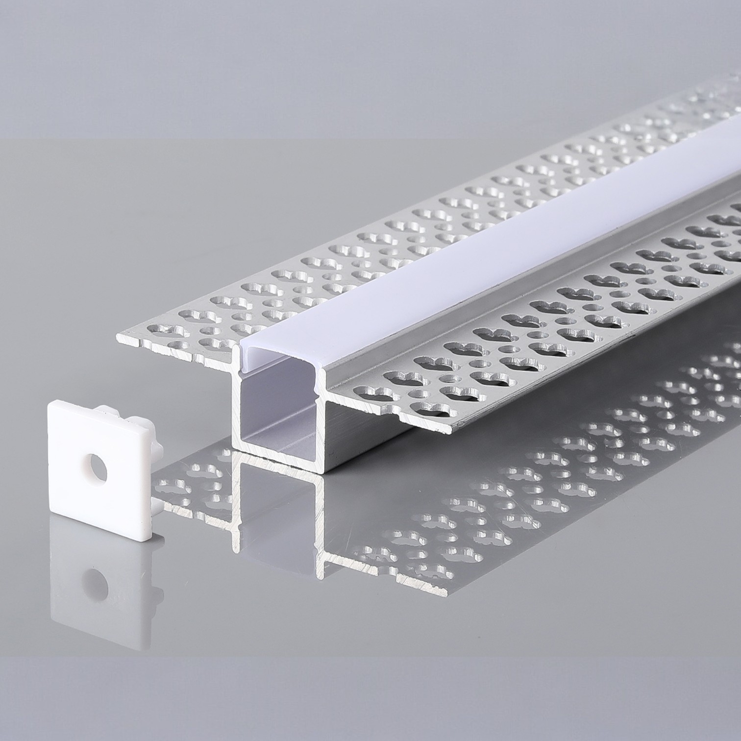 Plaster-In | Recessed | Aluminium Profile | 2m | 55x15mm