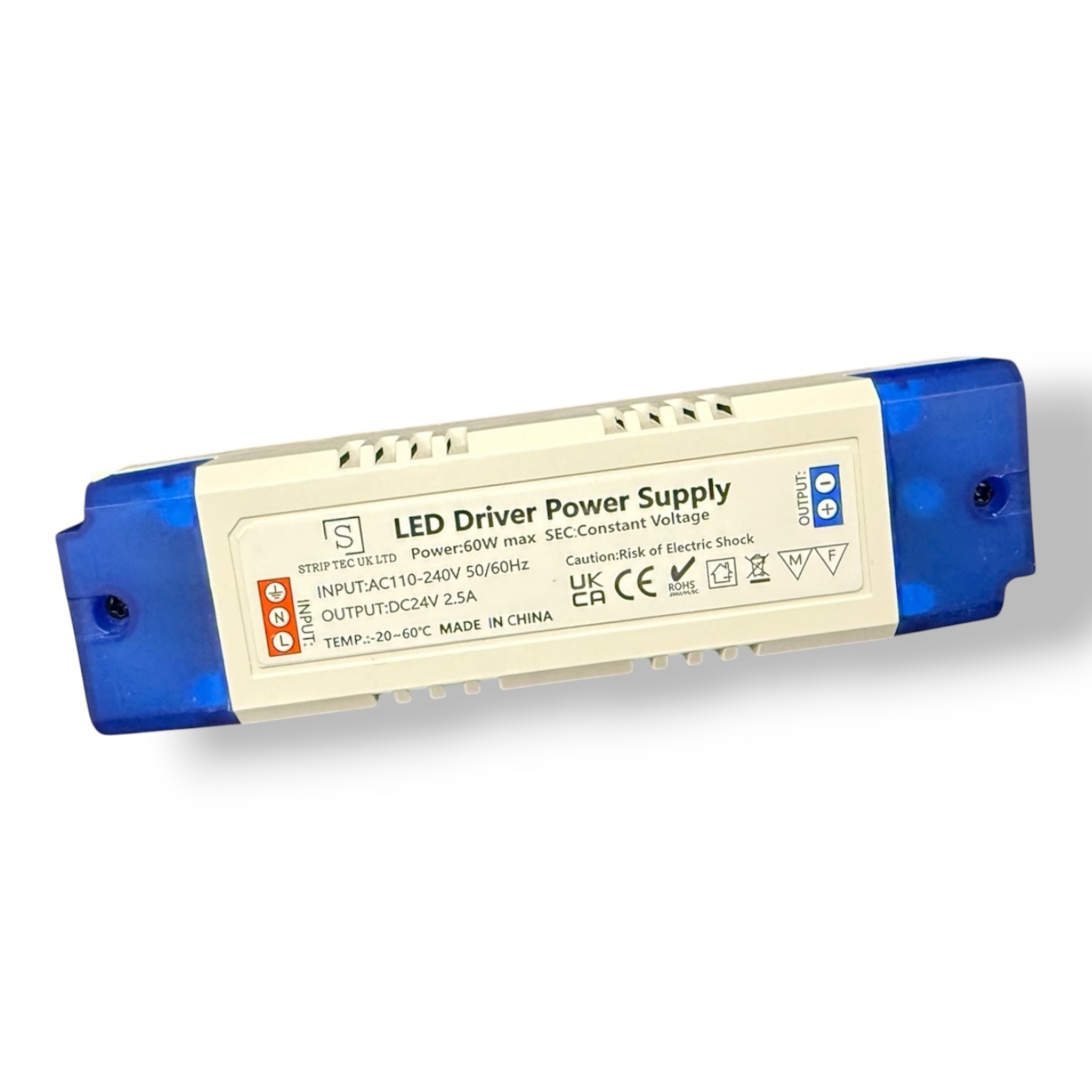 IP20 | 24V | 60W | Constant Voltage | Non Dimming | LED Driver